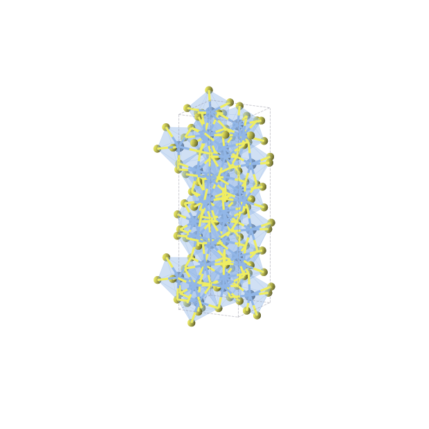 Crystal structure of Ac2S3 (tetragonal, I-42d (No. 122))