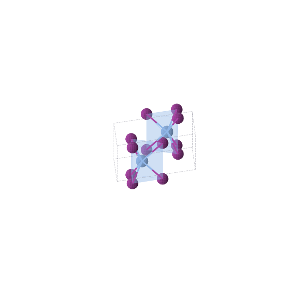 Crystal structure of AcI3 (hexagonal, P63/mmc (No. 194))