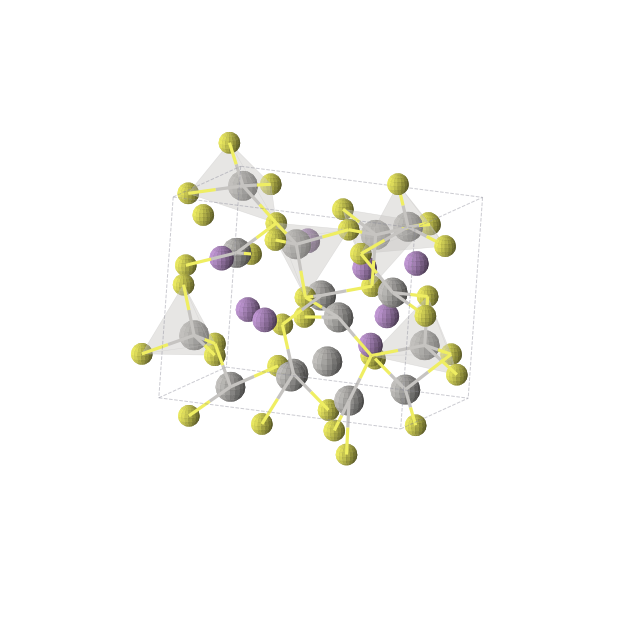 Crystal structure of Ag4As2S4 (monoclinic, Pc (No. 7))