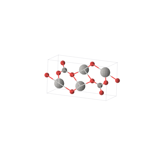 Crystal structure of Ag2CO3 (monoclinic, P21/m (No. 11))