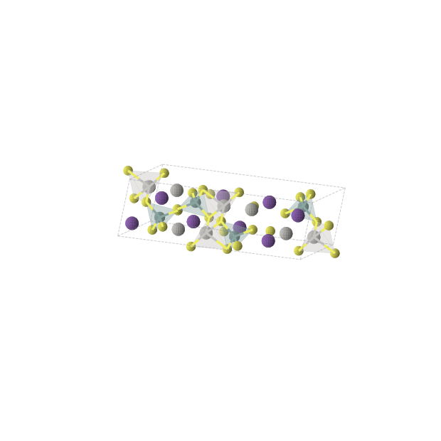 Crystal structure of Ag4Ge2Rb4S8 (monoclinic, C2/c (No. 15))