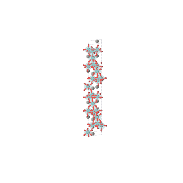 Crystal structure of Ag4Nb8O22 (trigonal, R3 (No. 146))