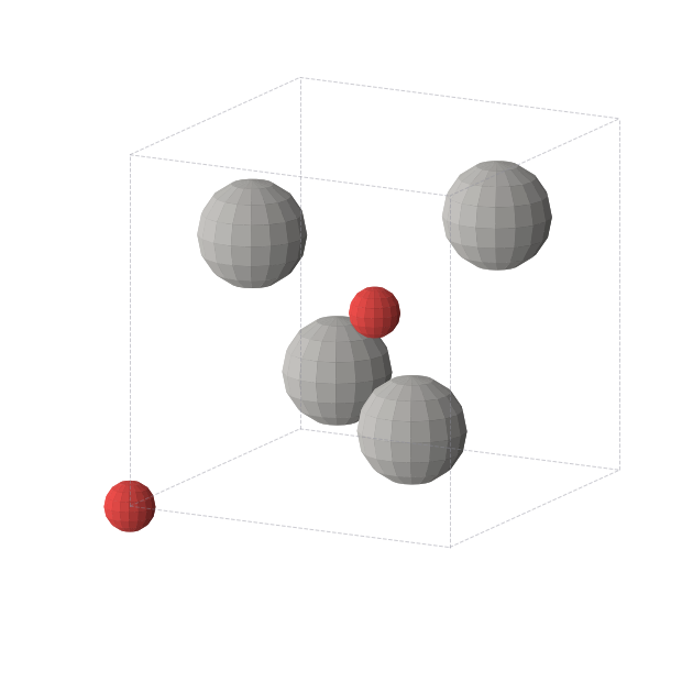 Crystal structure of Ag2O (cubic, Pn-3m (No. 224))