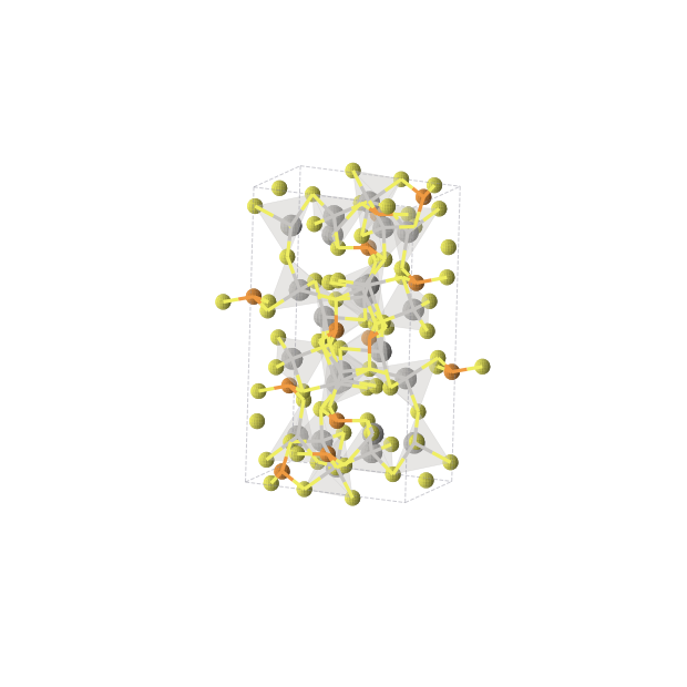 Crystal structure of Ag2PS3 (monoclinic, P21/c (No. 14))
