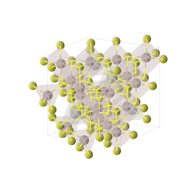 Crystal structure of Al5AgS8 (cubic, F-43m (No. 216))