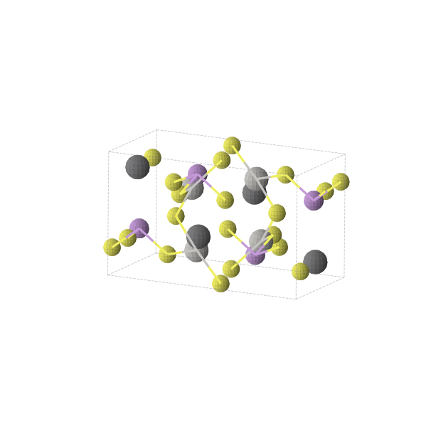Crystal structure of Ag4As4Pb4S12 (monoclinic, P21/c (No. 14))