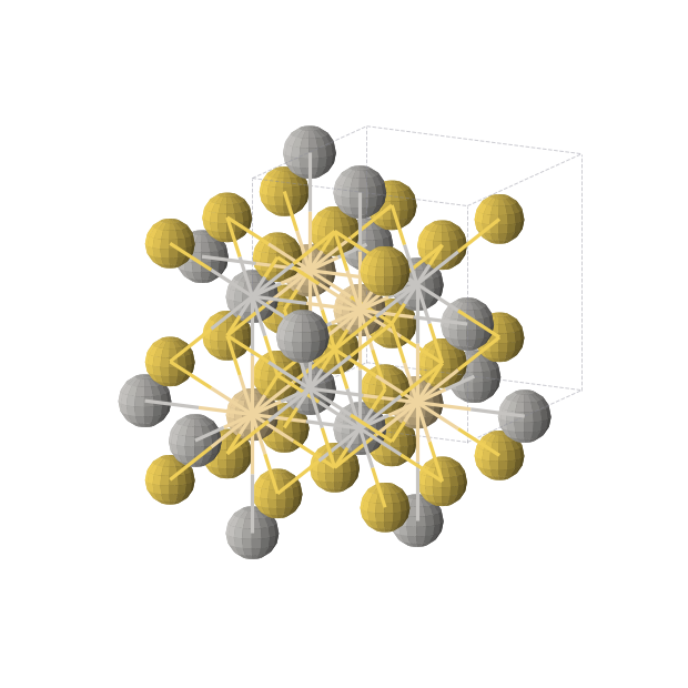 Crystal structure of Ag1Au2Cd1 (cubic, Fm-3m (No. 225))