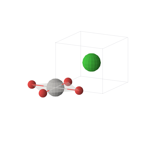 Crystal structure of AgBaO2 (tetragonal, P4/mmm (No. 123))