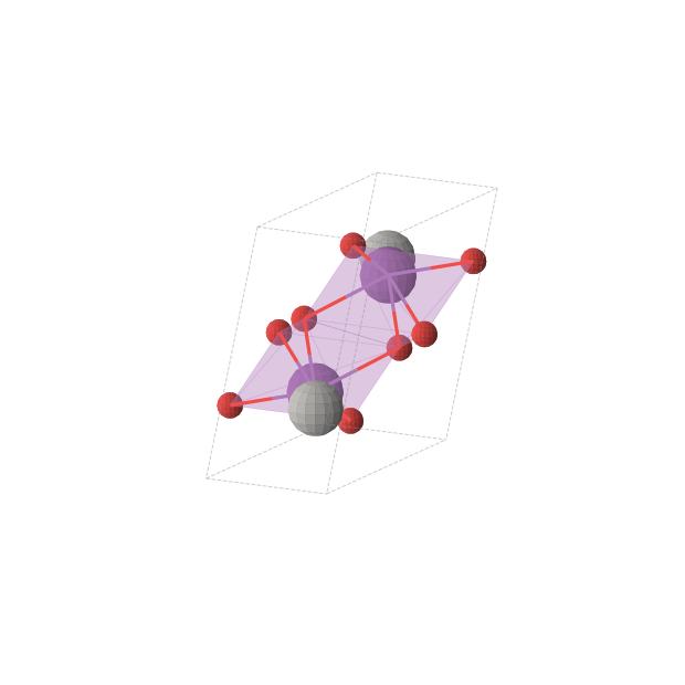 Crystal structure of AgBiO2 (monoclinic, P21/m (No. 11))