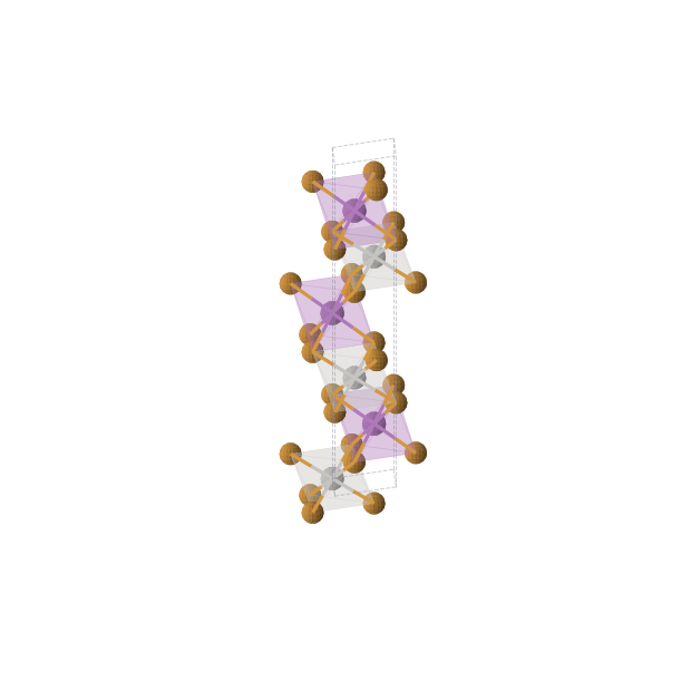 Crystal structure of AgBiTe2 (trigonal, P-3m1 (No. 164))