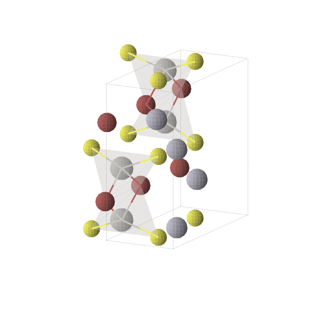 Crystal structure of AgBrHgS (orthorhombic, Pmma (No. 51))