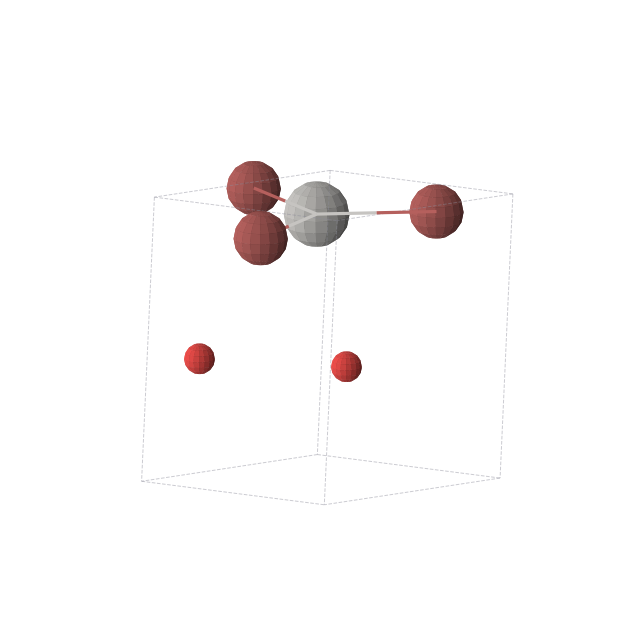 Crystal structure of AgBrO2 (triclinic, P1 (No. 1))