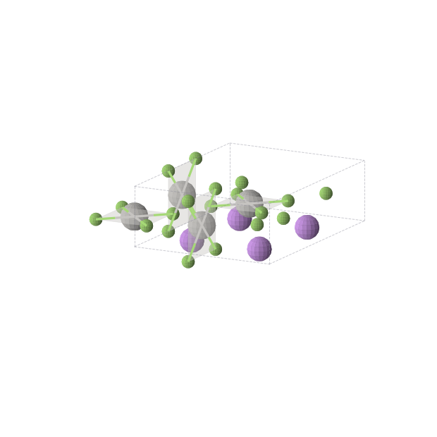 Crystal structure of LiAgF3 (orthorhombic, Cmmm (No. 65))
