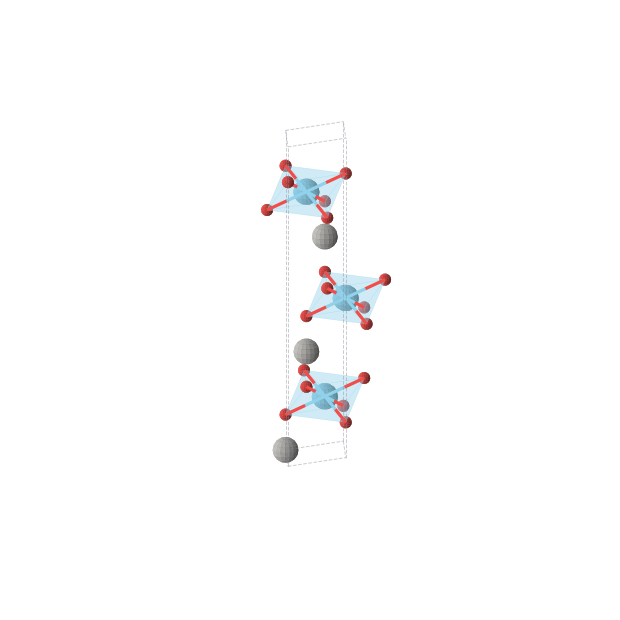 Crystal structure of LaAgO2 (trigonal, R-3m (No. 166))