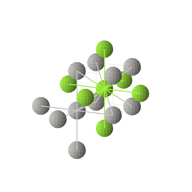 Crystal structure of Ag2Mg2 (cubic, Pm-3m (No. 221))