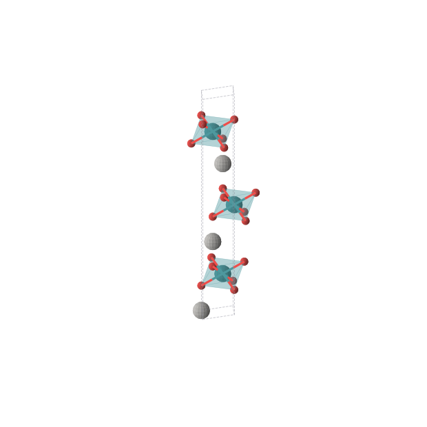 Crystal structure of AgO2Rh (trigonal, R-3m (No. 166))