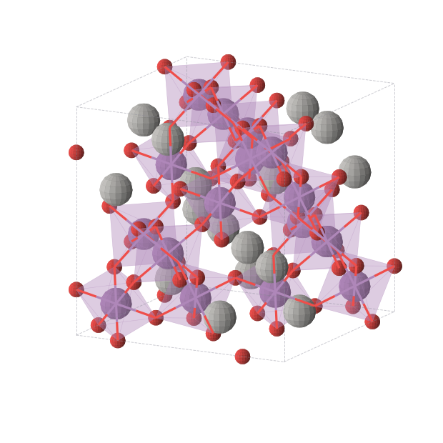 Crystal structure of AgSbO3 (cubic, Fd-3m (No. 227))