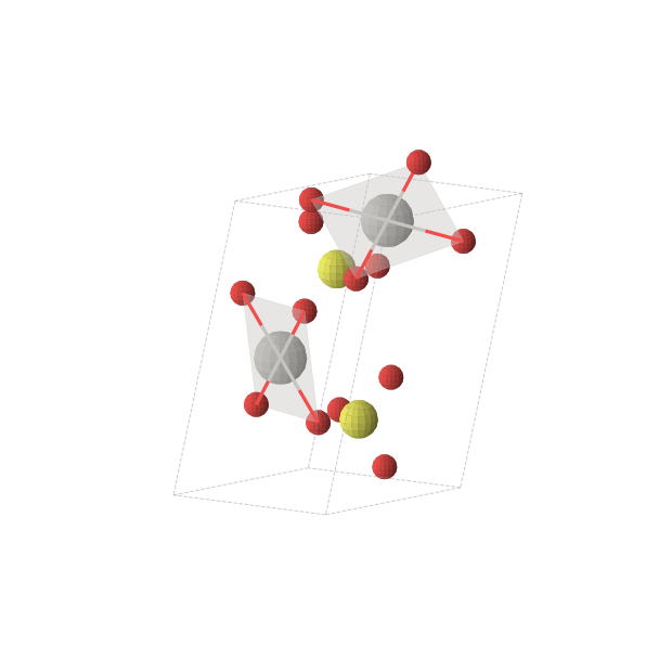 Crystal structure of AgSO4 (triclinic, P-1 (No. 2))