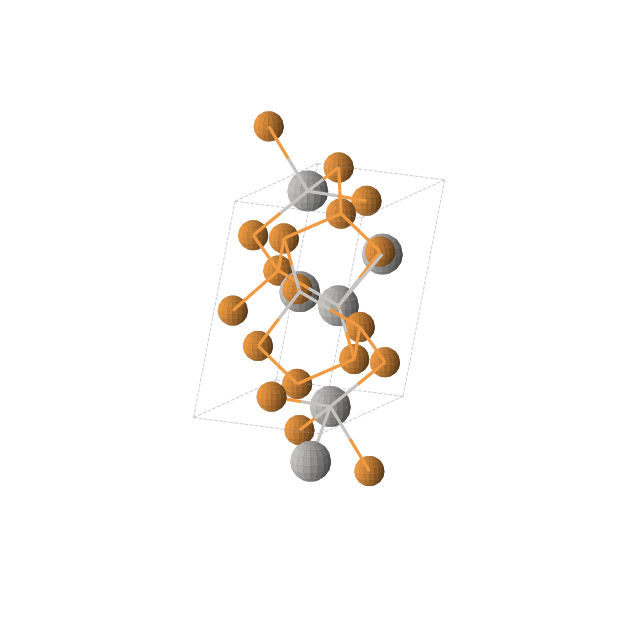 Crystal structure of AgP2 (monoclinic, P21/c (No. 14))
