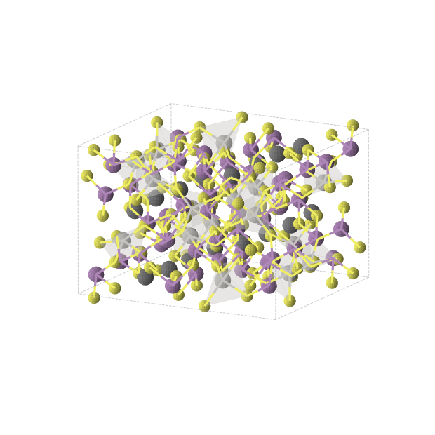 Crystal structure of AgSb3PbS6 (monoclinic, P21/c (No. 14))