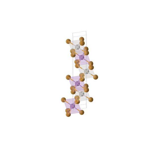 Crystal structure of AgSbTe2 (trigonal, R-3m (No. 166))