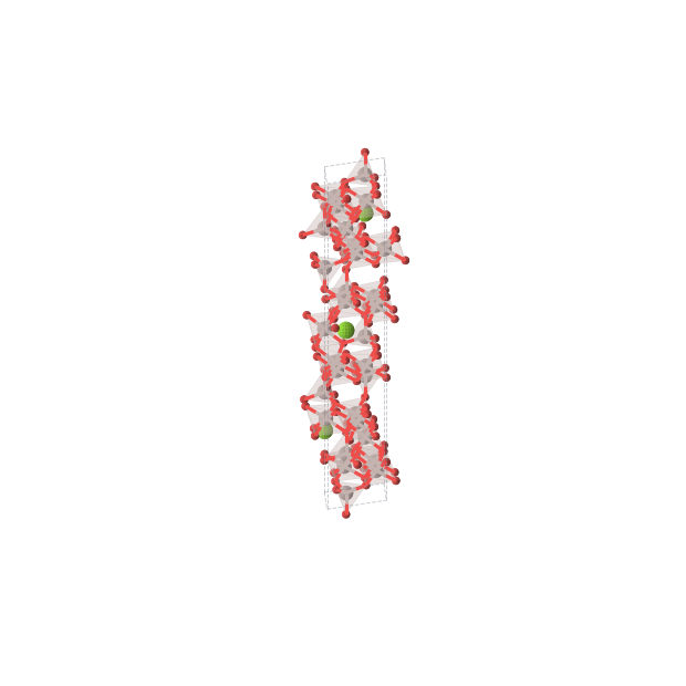 Crystal structure of MgAl10O16 (trigonal, R3m (No. 160))