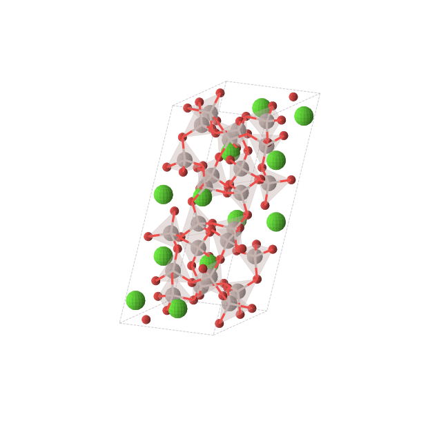 Crystal structure of CaAl2O4 (monoclinic, P21/c (No. 14))