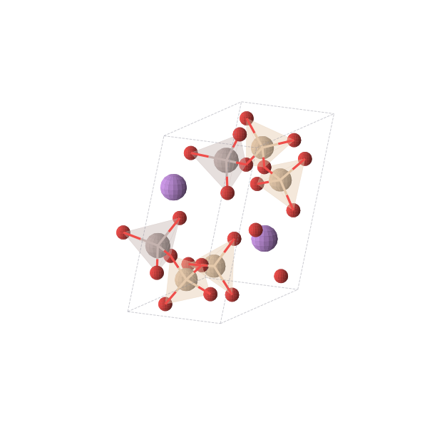 Crystal structure of Li2Al2Si4O13 (triclinic, P1 (No. 1))