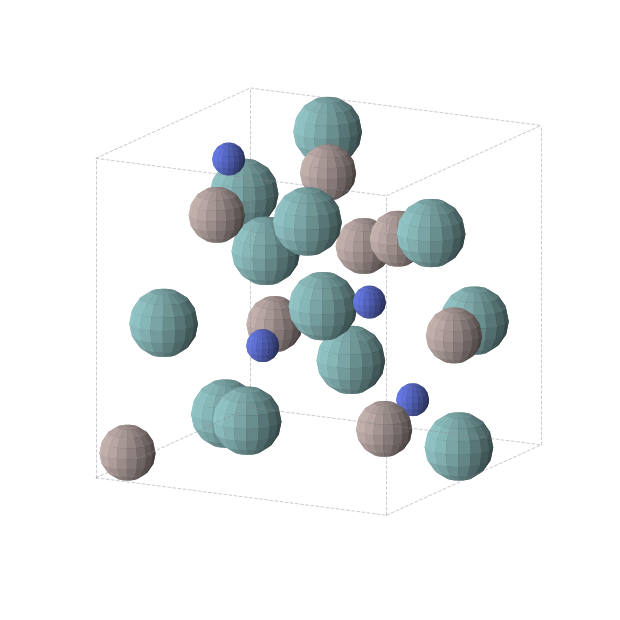 Crystal structure of Nb3Al2N (cubic, P4132 (No. 213))