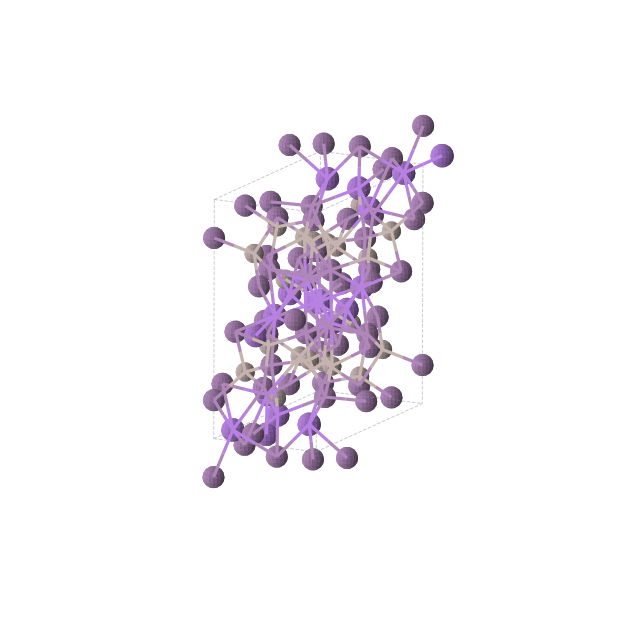 Crystal structure of Al16Na16Sb24 (monoclinic, P21/c (No. 14))
