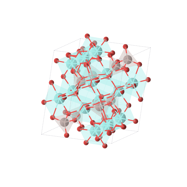 Crystal structure of Al8O36Y16 (monoclinic, P21/c (No. 14))