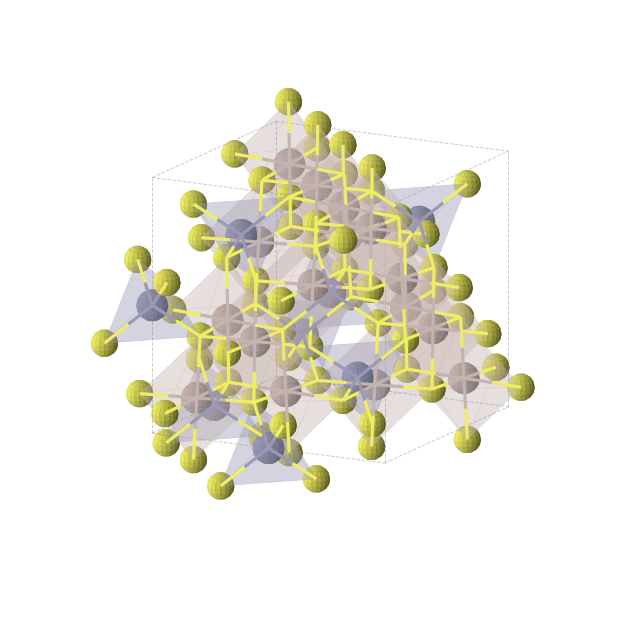 Crystal structure of Al2ZnS4 (cubic, Fd-3m (No. 227))
