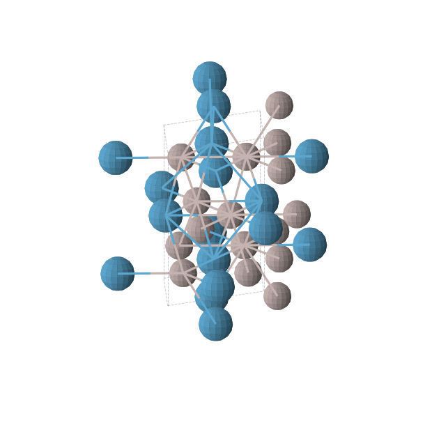 Crystal structure of Al2W (hexagonal, P6422 (No. 181))