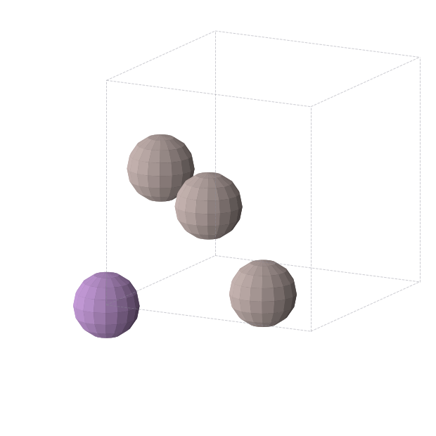 Crystal structure of Al3As (cubic, Pm-3m (No. 221))