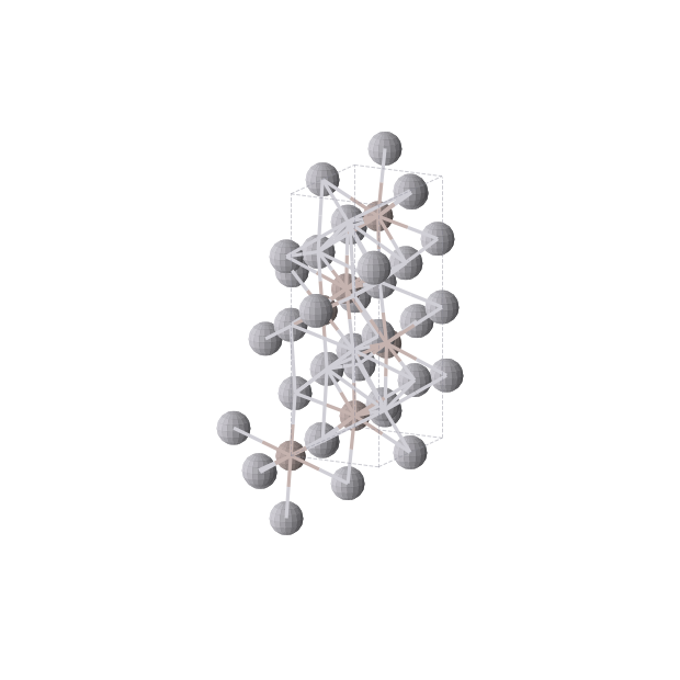 Crystal structure of Al3Pt5 (orthorhombic, Pbam (No. 55))