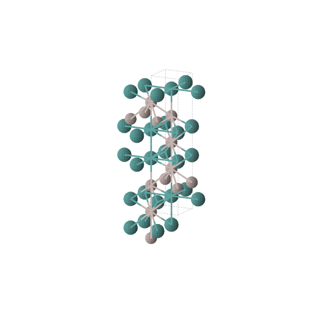 Crystal structure of Al3Ru2 (tetragonal, I4/mmm (No. 139))