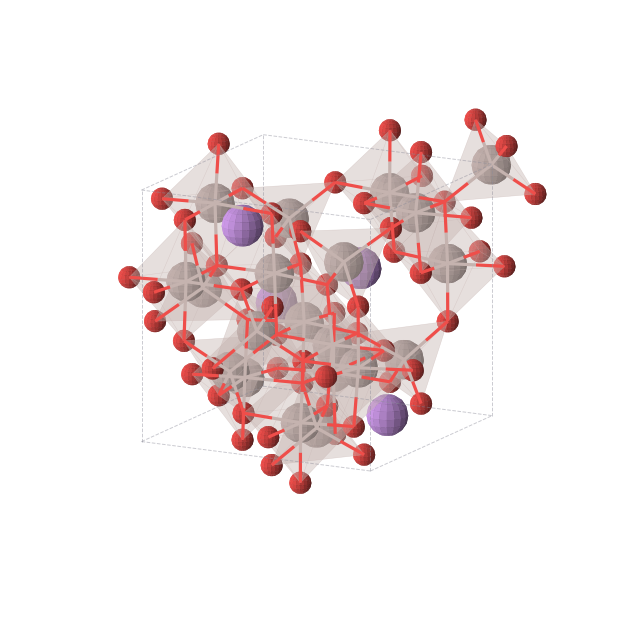 Crystal structure of Al20Li4O32 (cubic, P4332 (No. 212))