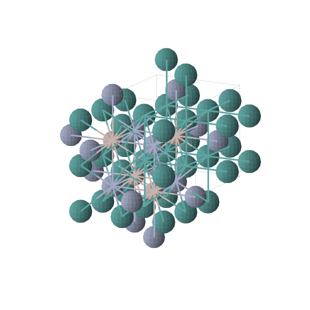 Crystal structure of AlCrRu2 (cubic, Fm-3m (No. 225))