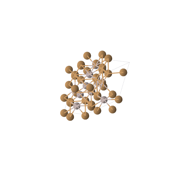 Crystal structure of AlCu (monoclinic, C2/m (No. 12))