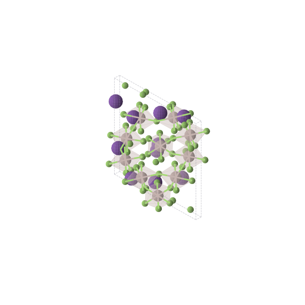 Crystal structure of RbAlF4 (tetragonal, I4/mcm (No. 140))