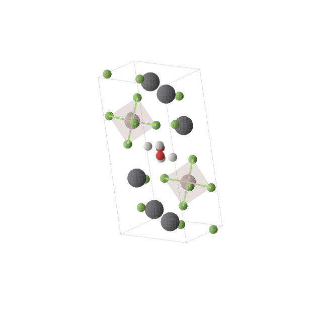 Crystal structure of AlF9H2OPb3 (triclinic, P-1 (No. 2))