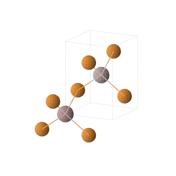 Crystal structure of Al1Ga1P2 (tetragonal, P-4m2 (No. 115))