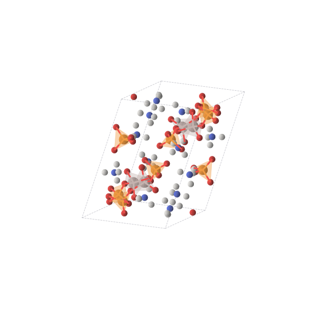 Crystal structure of AlH12N3O8P2 (monoclinic, P21/c (No. 14))