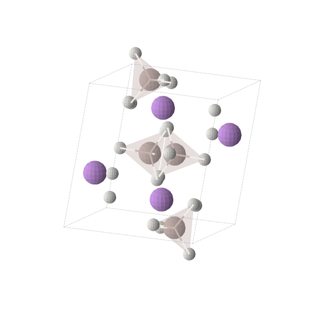 Crystal structure of LiAlH4 (monoclinic, P21/c (No. 14))