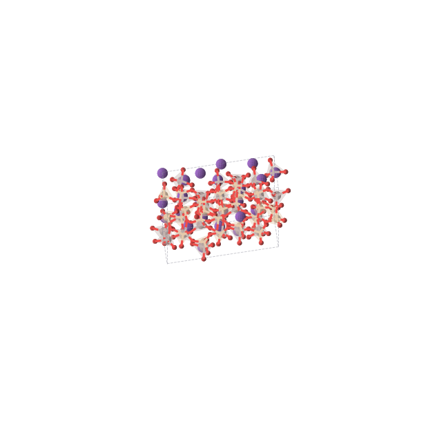 Crystal structure of KAlSiO4 (hexagonal, P63 (No. 173))