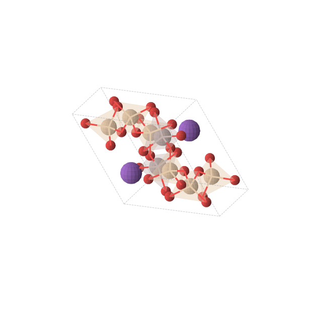 Crystal structure of KAlSi3O8 (triclinic, P-1 (No. 2))