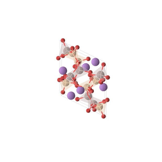 Crystal structure of LiAlSiO4 (trigonal, R3 (No. 146))