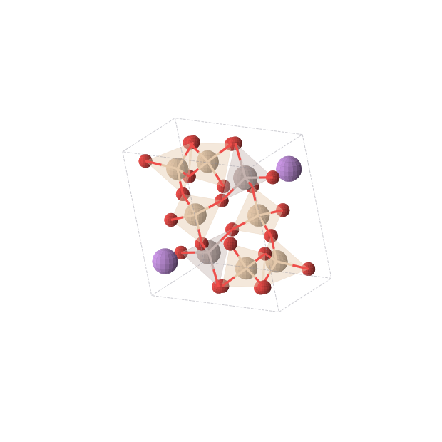 Crystal structure of LiAlSi3O8 (triclinic, P-1 (No. 2))