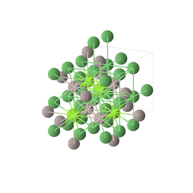 Crystal structure of MgAlNi2 (cubic, Fm-3m (No. 225))