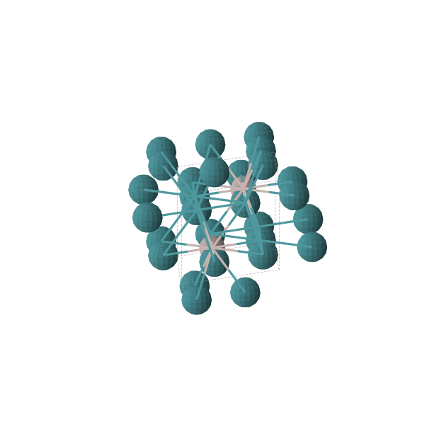Crystal structure of AlRh3 (hexagonal, P63/mmc (No. 194))